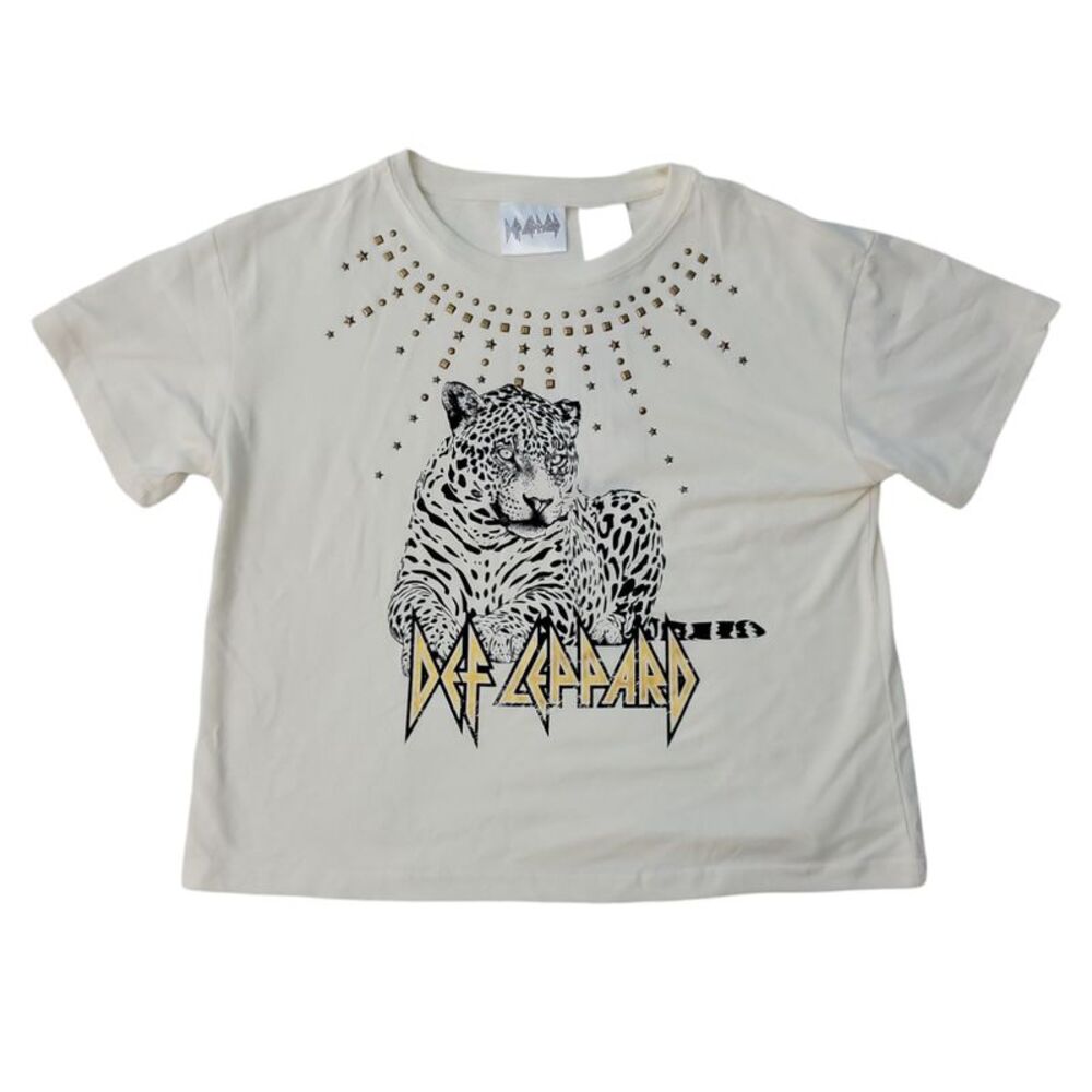 Def Leppard - Licensed Youth Girl's Soft Lightweight Crewneck Short Sleeve Graph